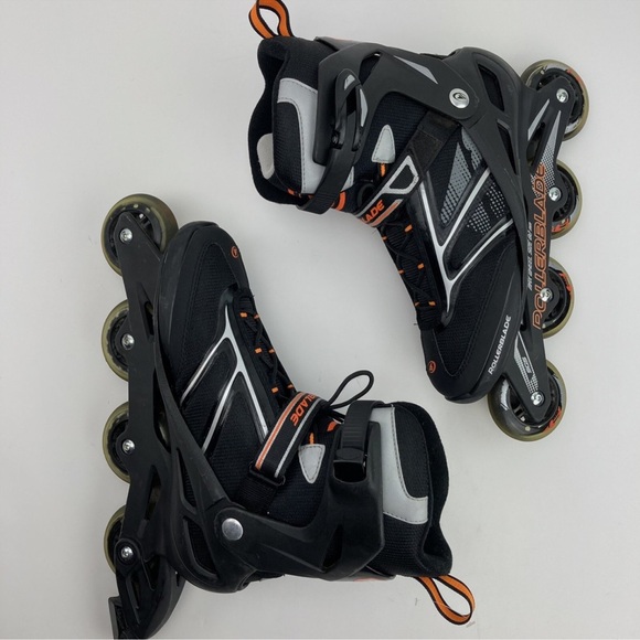 Rollerblade Zetra Blade Inline Skates Men's Size 11 Black white orange - Picture 3 of 8